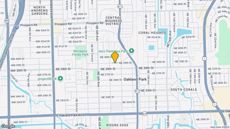 898 NE 39th St Map and Location Details