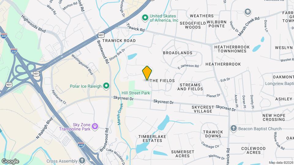 2421 Hill St Map and Location Details