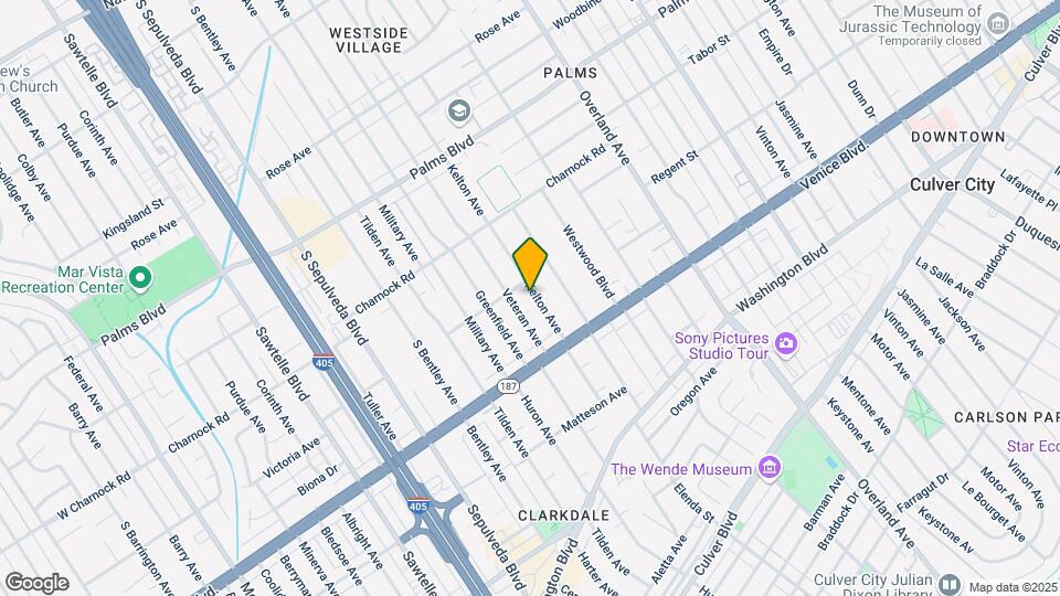 3715 Kelton Ave, Unit Unit2 Map and Location Details