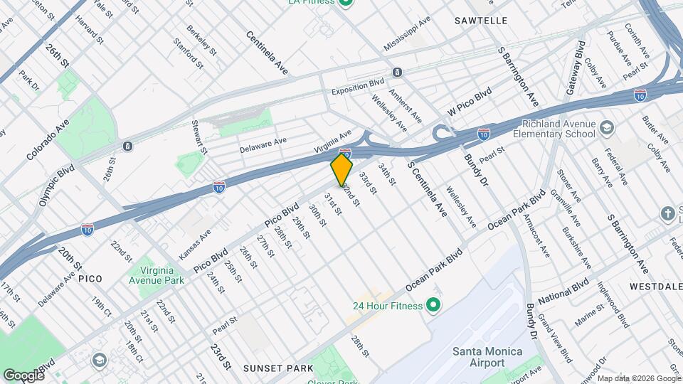 2302 32nd St Map and Location Details