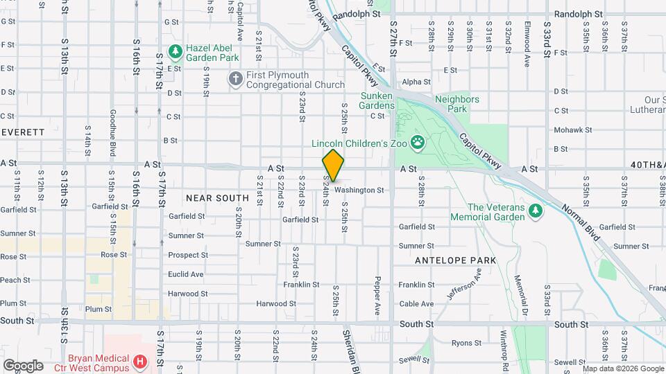 2412 Washington St Map and Location Details