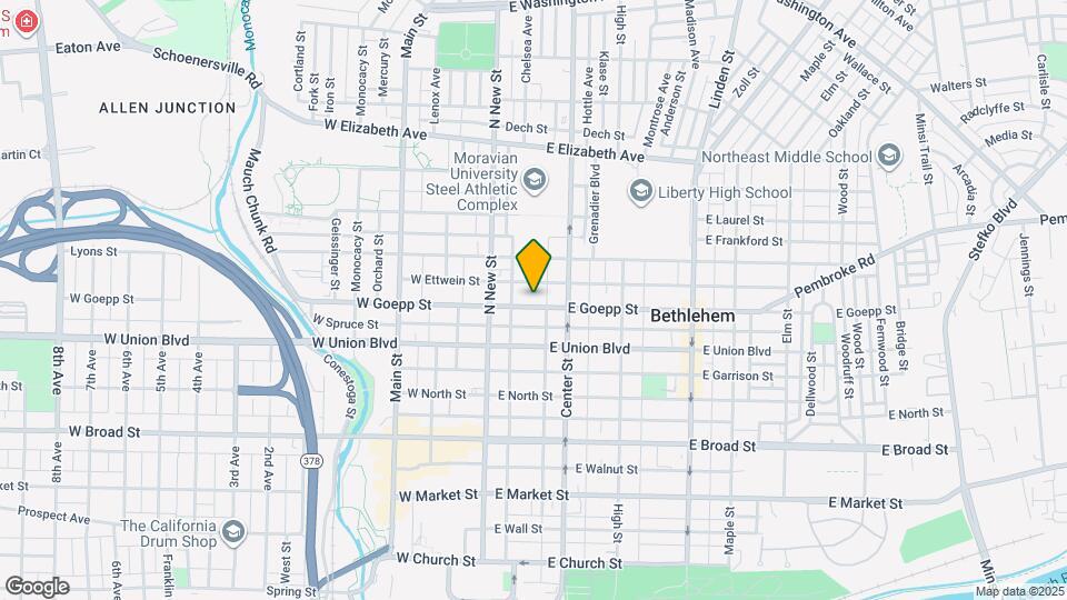 41 E Goepp St Map and Location Details