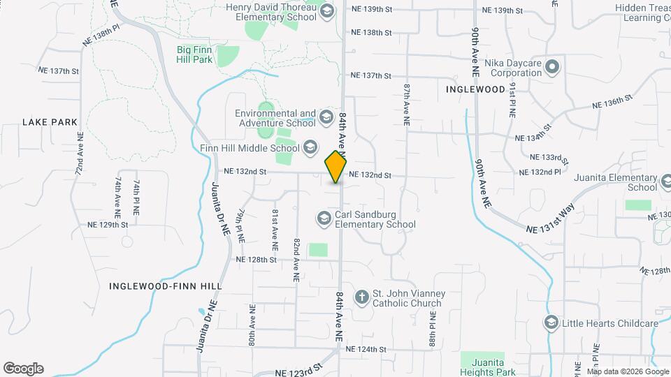 13117 NE 84th St Map and Location Details