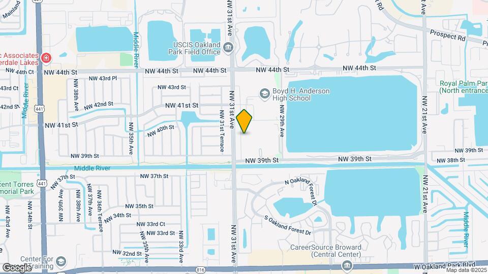 3960 NW 30th Terrace-Unit -2 Map and Location Details