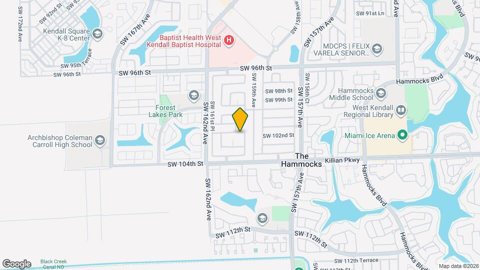 15932 SW 101st Terrace Map and Location Details
