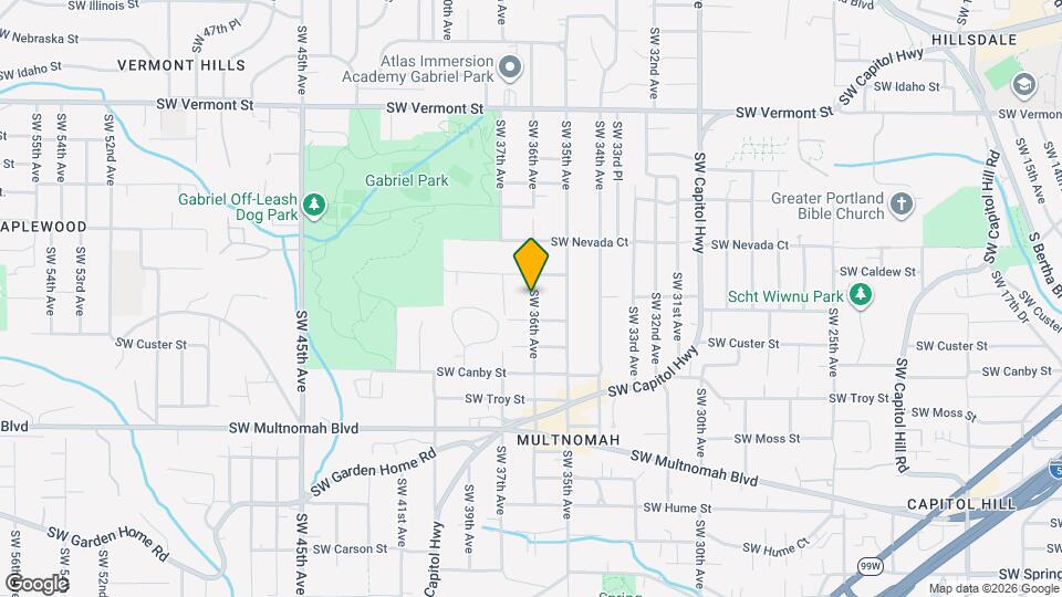 7407 SW 36th Ave Map and Location Details