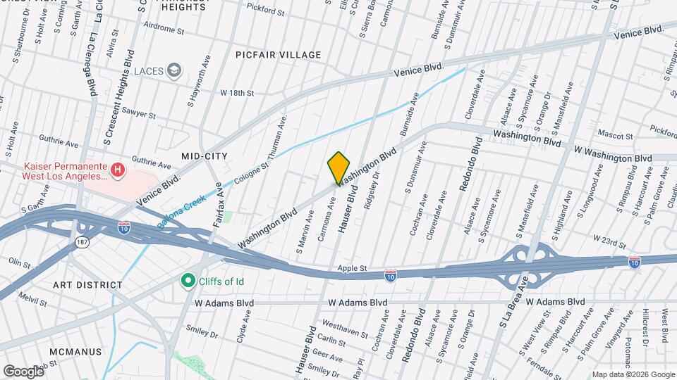 5438 W Washington Blvd, Unit 1 Mapa y Detalles de la Ubicación