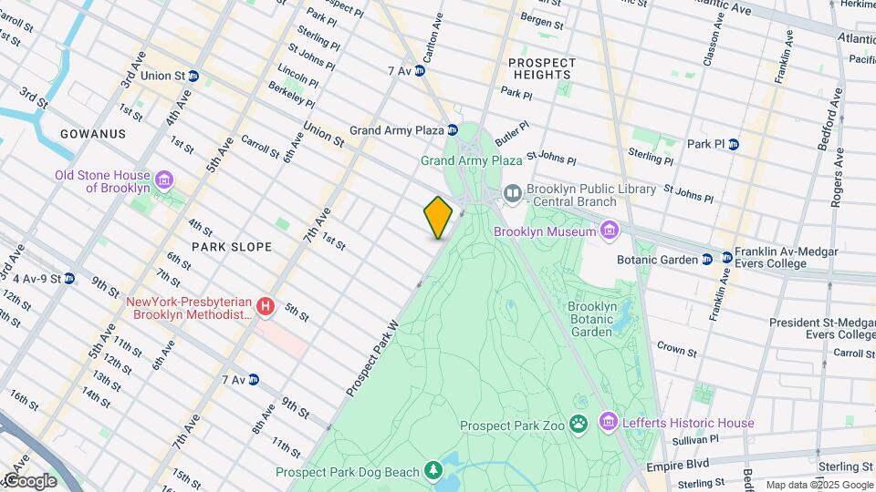 21 Prospect Park W Map and Location Details
