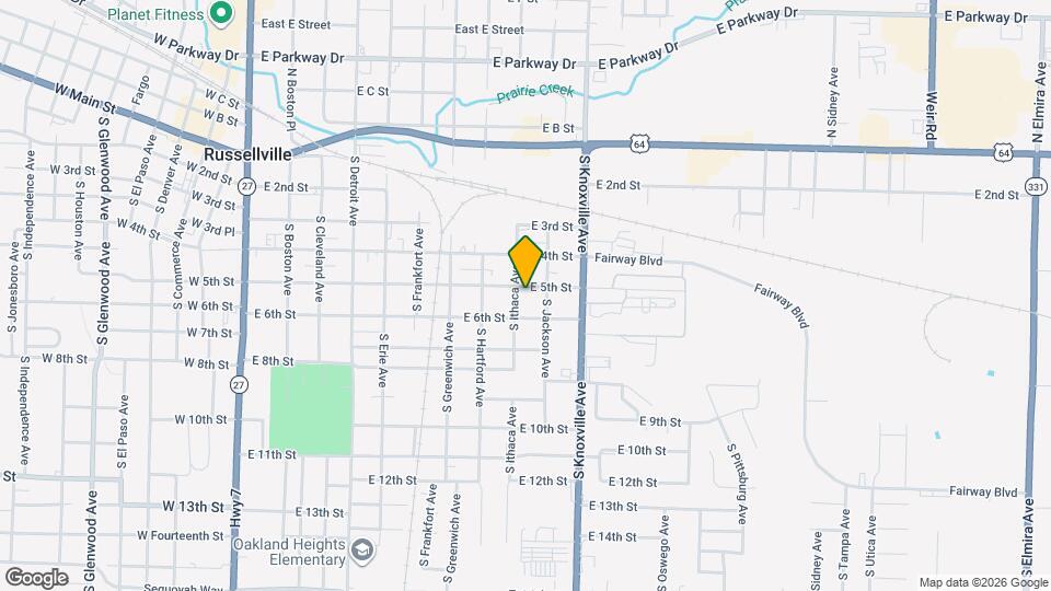 908 E 5th St Map and Location Details