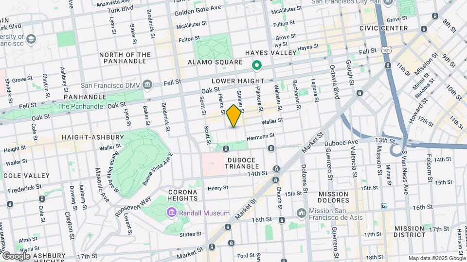 569 Waller St Mapa y Detalles de la Ubicación
