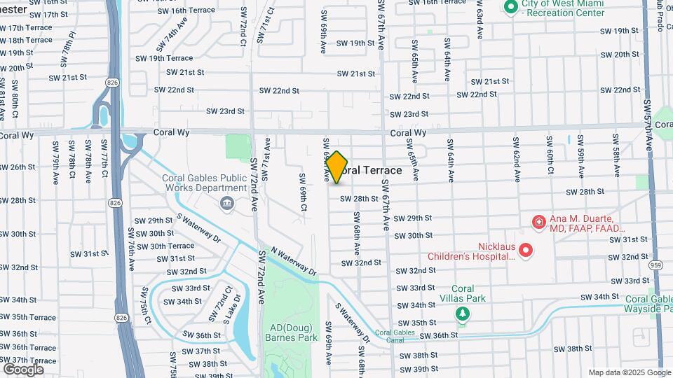 6860 SW 27th St Map and Location Details