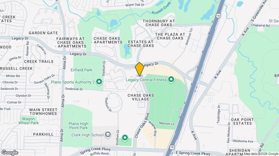 Chase Oaks Village Map and Location Details