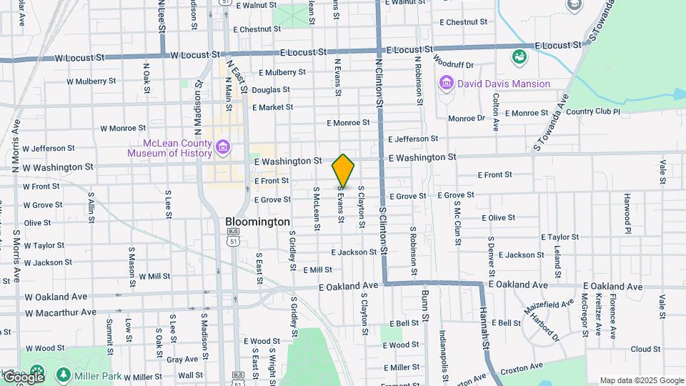 602 E Grove St Map and Location Details