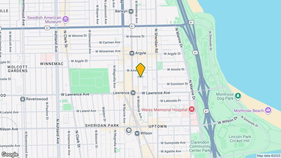 4853 N Winthrop Ave Map and Location Details