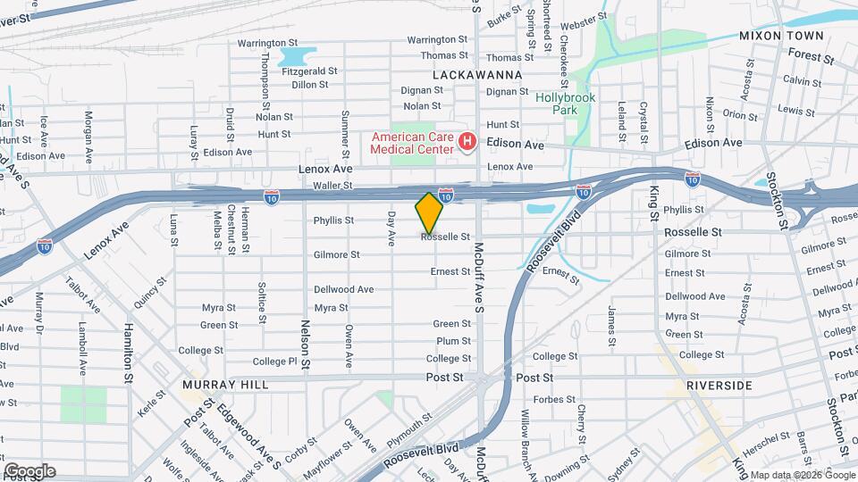 3104 Rosselle St Mapa y Detalles de la Ubicación