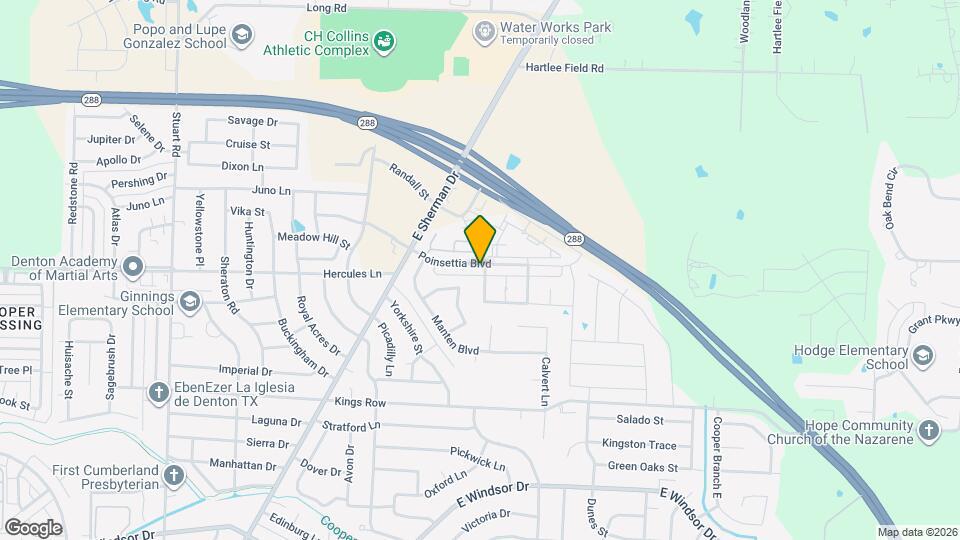 1614 Poinsettia Blvd Map and Location Details