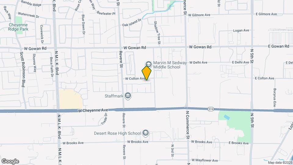 550 Twilight Blue Ave Map and Location Details