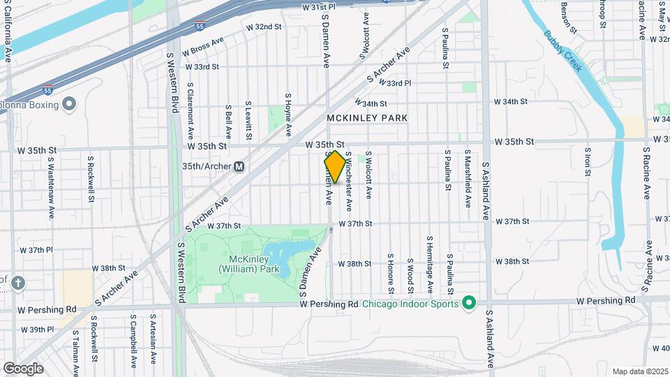 3601 S Damen Ave Map and Location Details