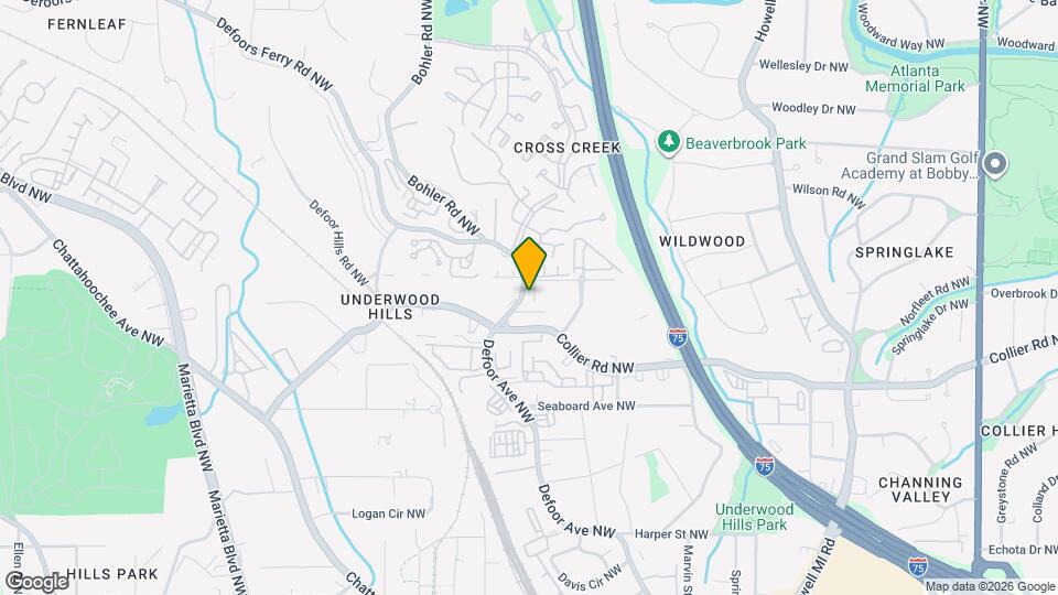 2109 Defoors Ferry Rd NW Map and Location Details