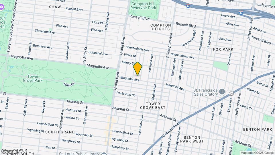 3441 Magnolia Ave Map and Location Details