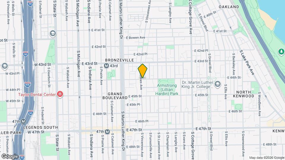 505 E 44th St Map and Location Details