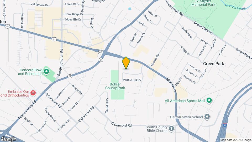 5819 Oak Branch Dr Mapa y Detalles de la Ubicación