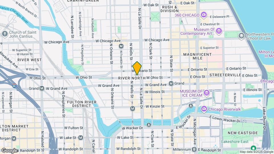 199 W Hubbard St Map and Location Details