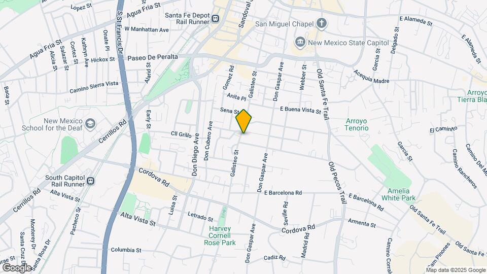 901 Galisteo St Map and Location Details