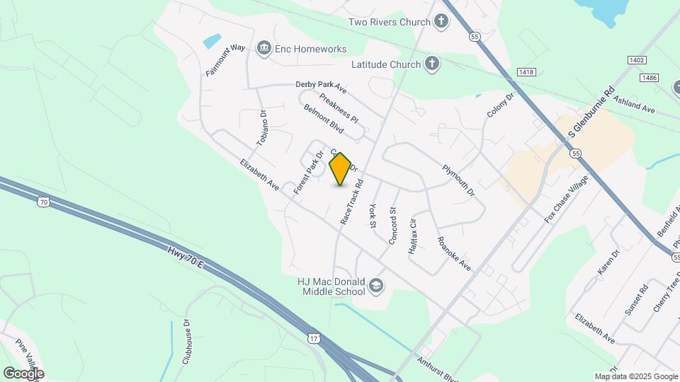 1617 Jamestown Ct Map and Location Details