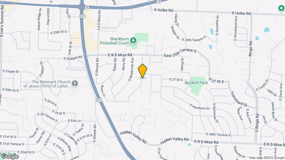 2709 S Cedar Crest Dr Map and Location Details