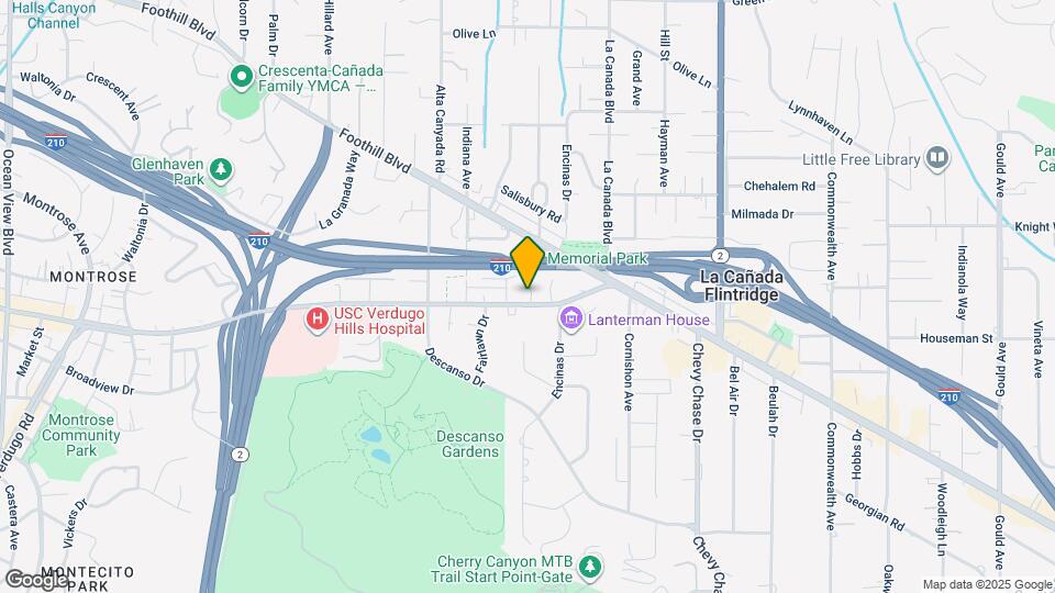1333 Verdugo Blvd, Unit Guesthouse Map and Location Details