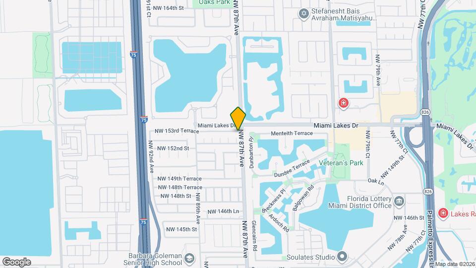 8714 NW 153rd Terrace Map and Location Details