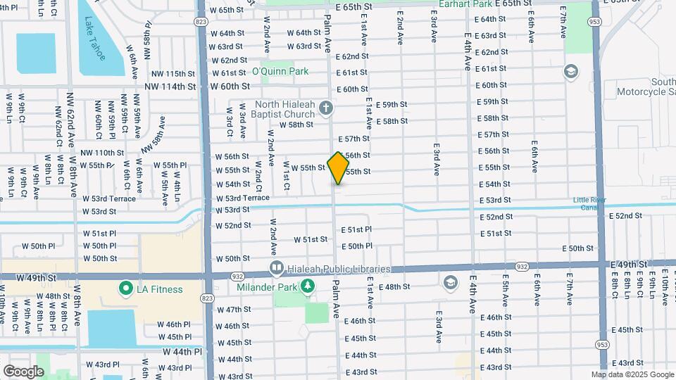 5385 Palm Ave Map and Location Details