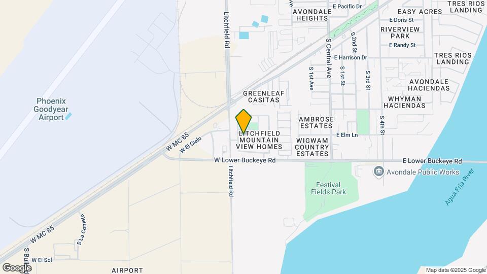 610 W Rio Vista Ln Map and Location Details