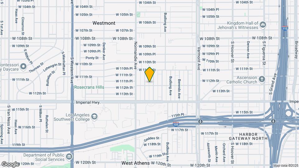 1307 W 112th St Map and Location Details