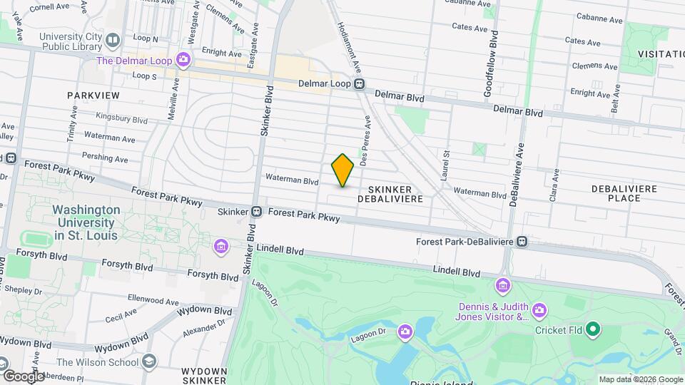 6026 Waterman Blvd, Unit 2W Map and Location Details