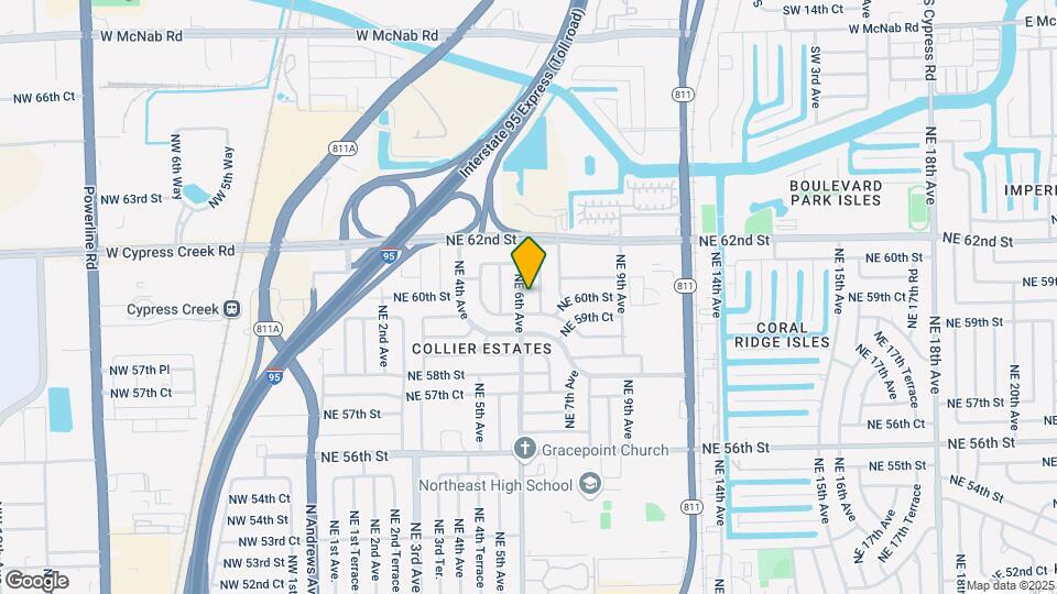 5950 NE 6th Ave Map and Location Details