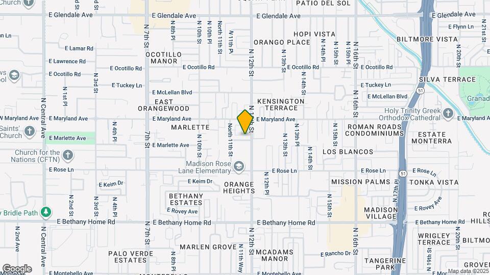 1130 E Marlette Ave Map and Location Details