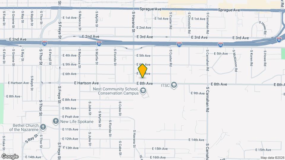 4331 E 8th Ave Map and Location Details