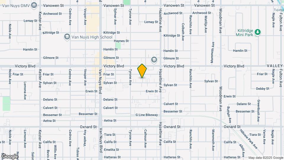 14215 Sylvan St Map and Location Details