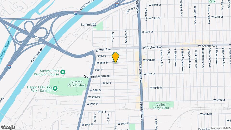 7353 W 56th St Map and Location Details