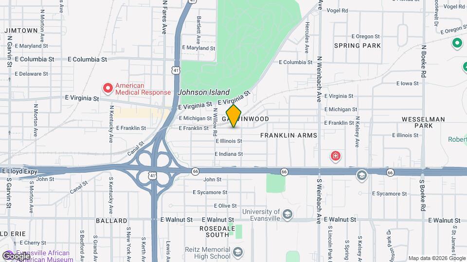 1503 E Franklin St Map and Location Details