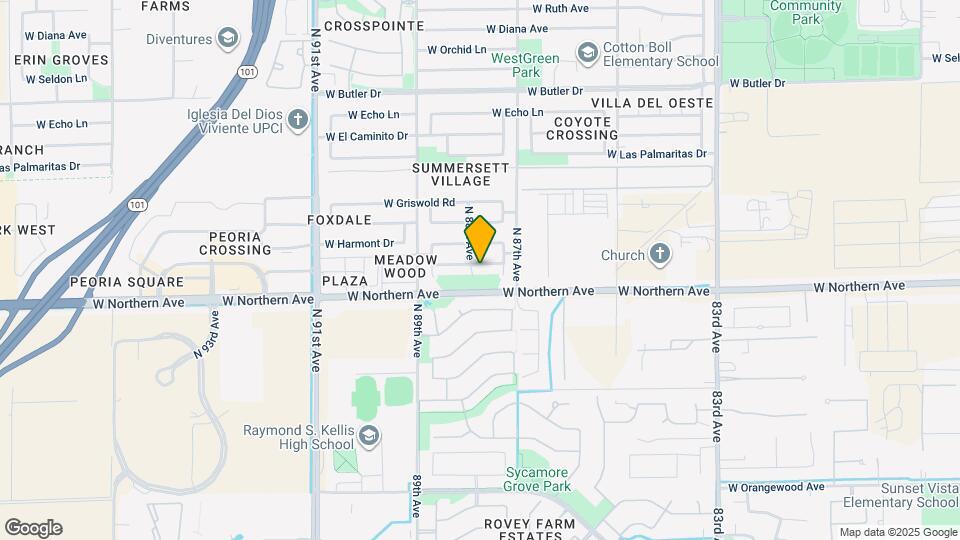 8751 W Loma Ln Map and Location Details