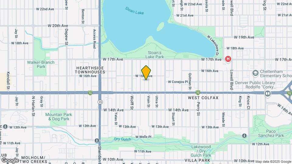 1555 Vrain St Map and Location Details