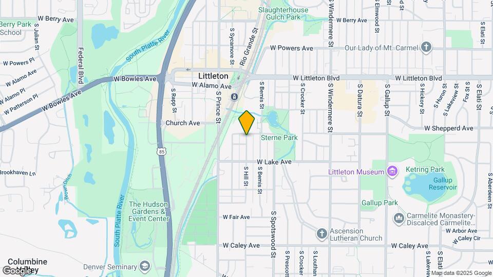 5927 S Hill St Map and Location Details