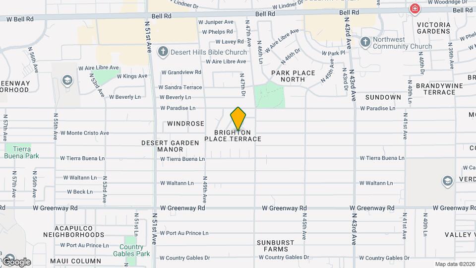 16015 N 47th Dr Mapa y Detalles de la Ubicación