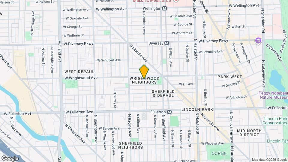 2542 N Seminary Ave Mapa y Detalles de la Ubicación