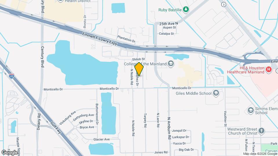 1122 N Natchez Dr Map and Location Details