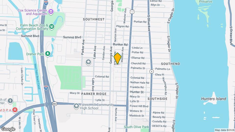 515 Palmetto St, Unit A Mapa y Detalles de la Ubicación