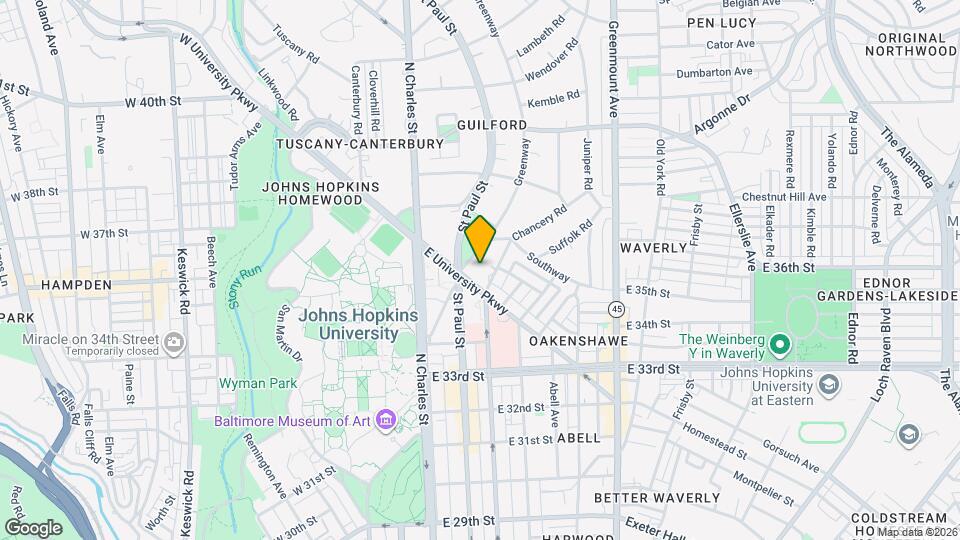 3601 Greenway, Unit 503 Mapa y Detalles de la Ubicación